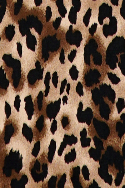 Penelope Rockabilly Leopard Print Shirt Dress