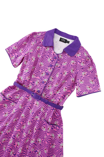Penelope II Pink Cheshire Cat Shirt Dress