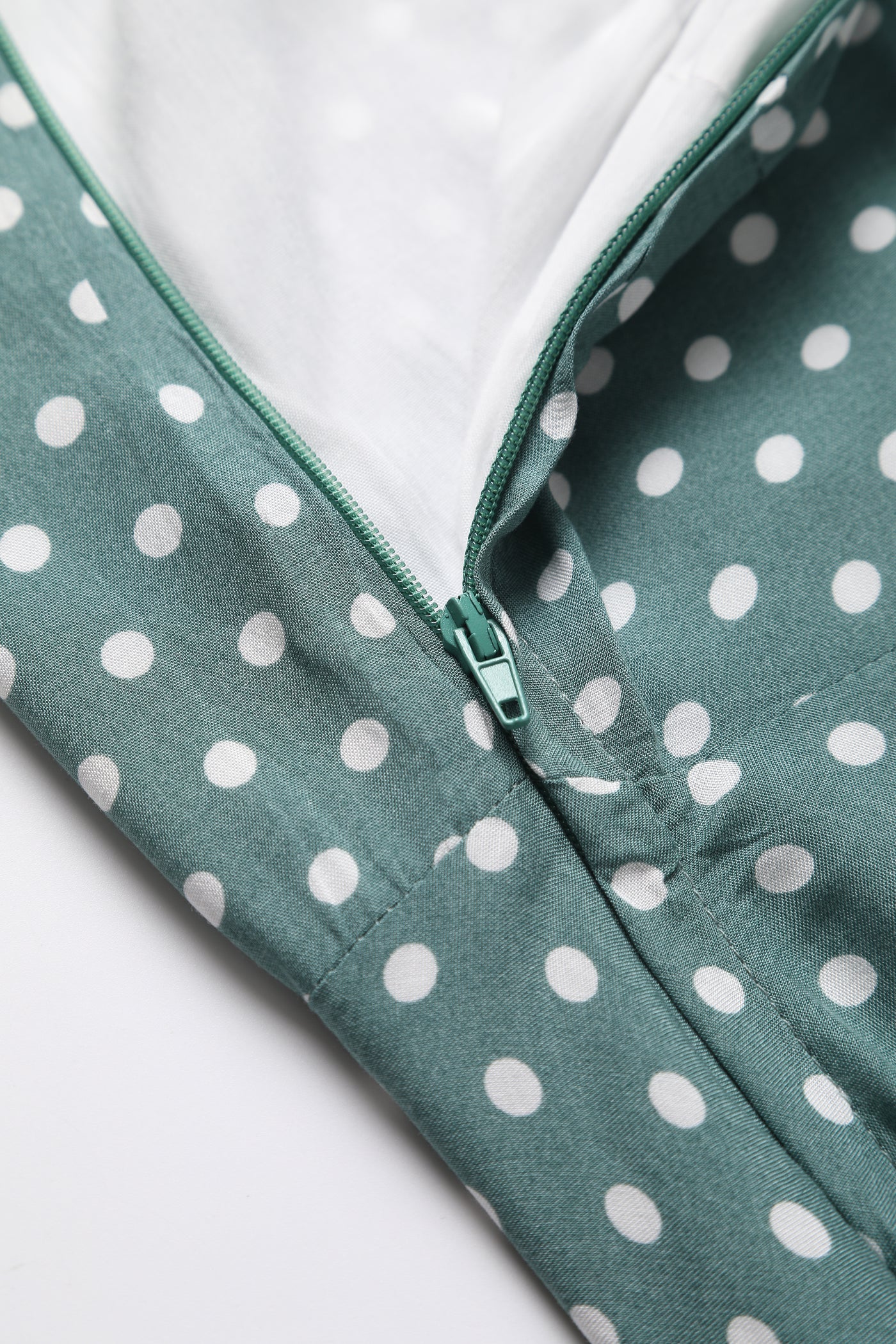 Poppy Green Polka Dot Shirt Dress