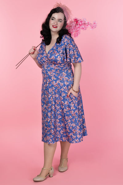 Donna Blue Orchid Tea Dress