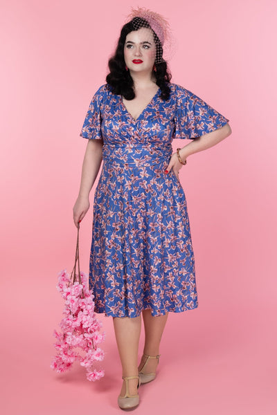 Donna Blue Orchid Tea Dress