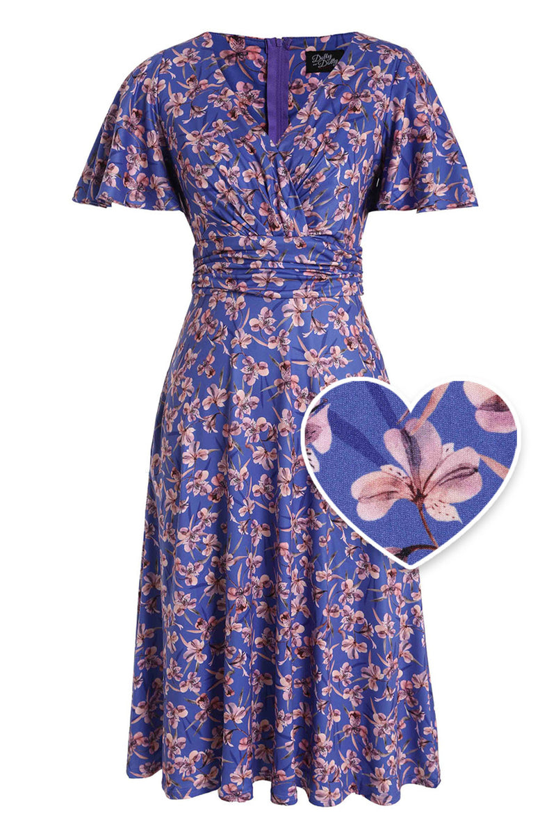 Donna Blue Orchid Tea Dress