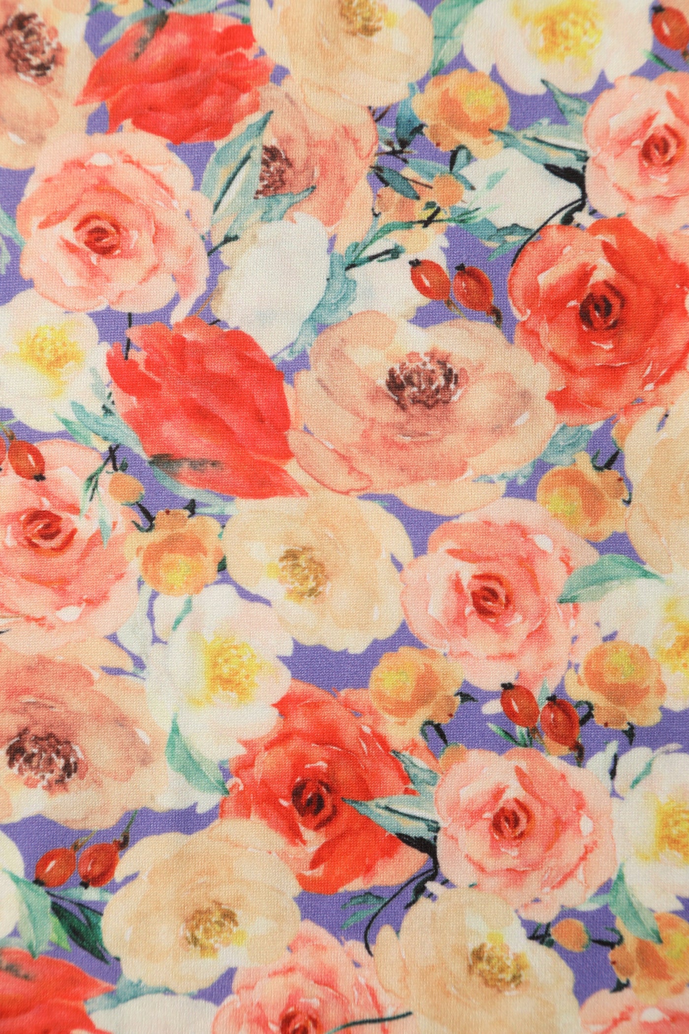 EU Stock-Donna Orange Floral Tea Dress