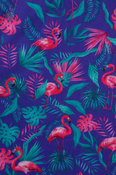 Donna Flamingo Purple Crossover Bust Dress
