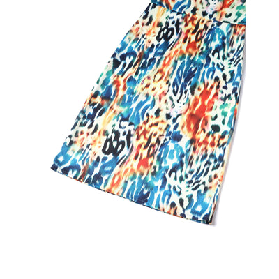 PRE-ORDER Norma Cross Strap Lace Pencil Dress in Multicolor Animal Print
