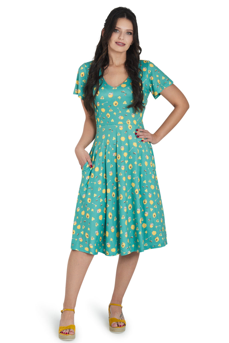 Palma Bee & Honey Short Sleeved Dress