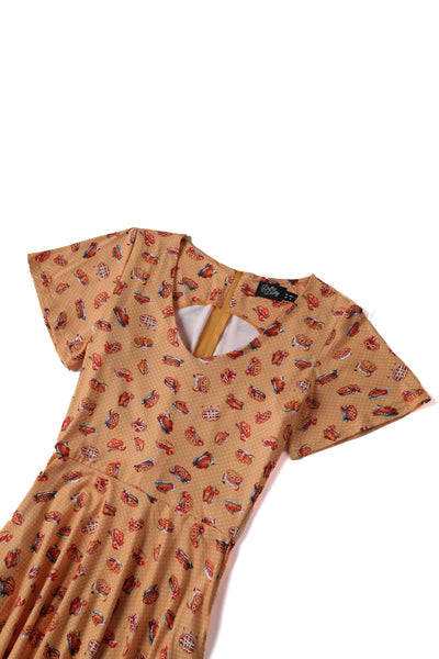EU STOCK Palma Apple Pie Short Sleeved Dress