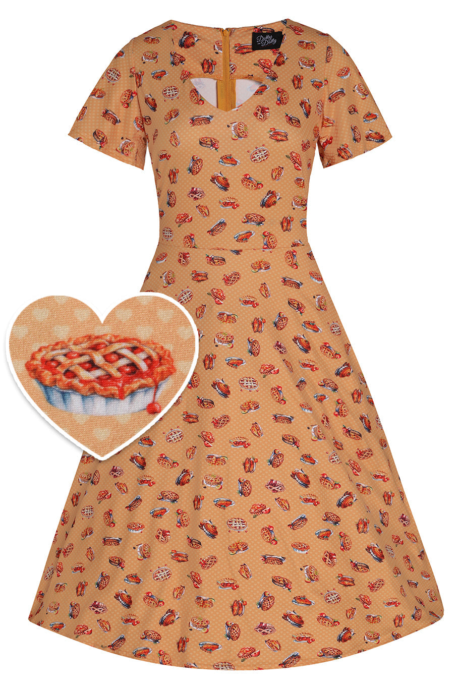 EU STOCK Palma Apple Pie Short Sleeved Dress