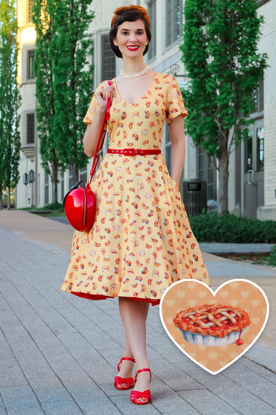 EU STOCK Palma Apple Pie Short Sleeved Dress