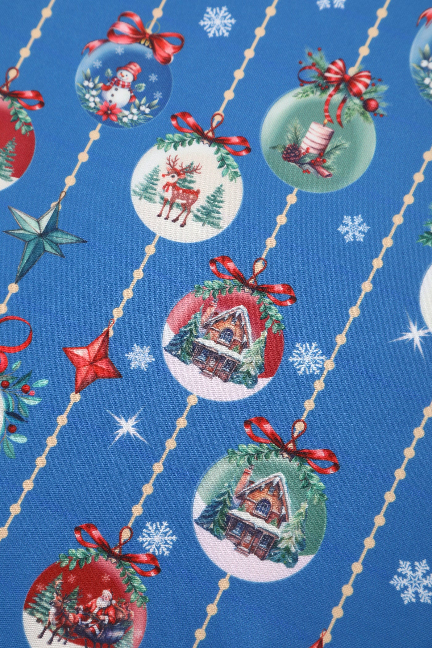 Scarlette Blue Bauble Christmas Swing Dress