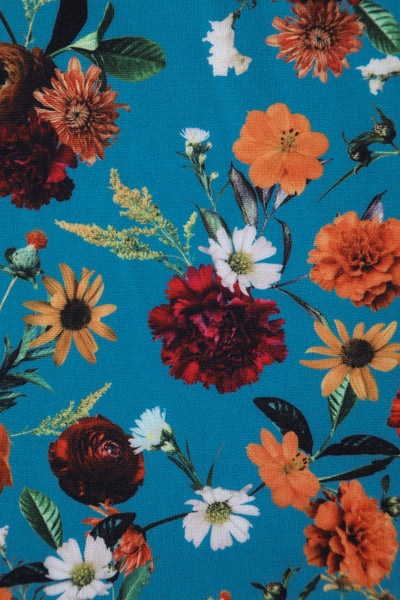 Scarlette Carnation Blue Midi Dress
