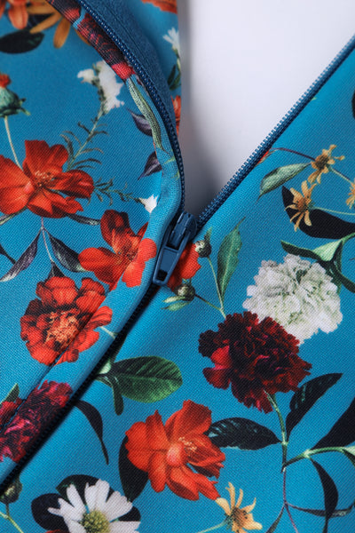 Scarlette Carnation Blue Midi Dress