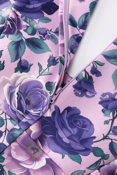 Scarlette Lilac Rose Midi Dress