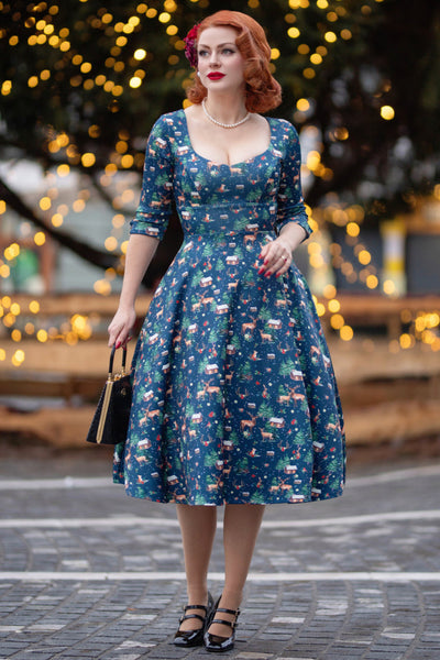 Scarlette Woodland Winter Cabin Dress