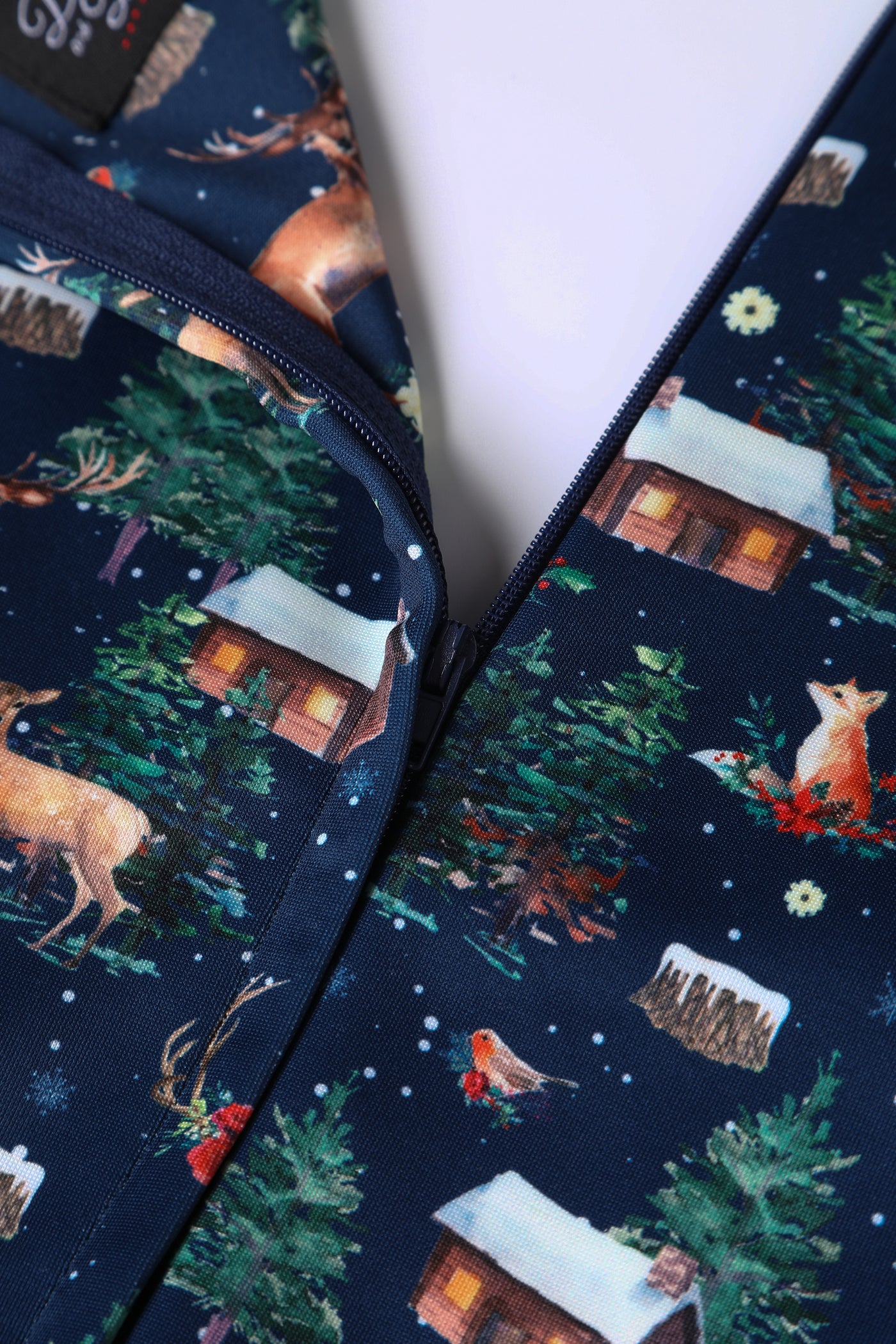 Scarlette Woodland Winter Cabin Dress