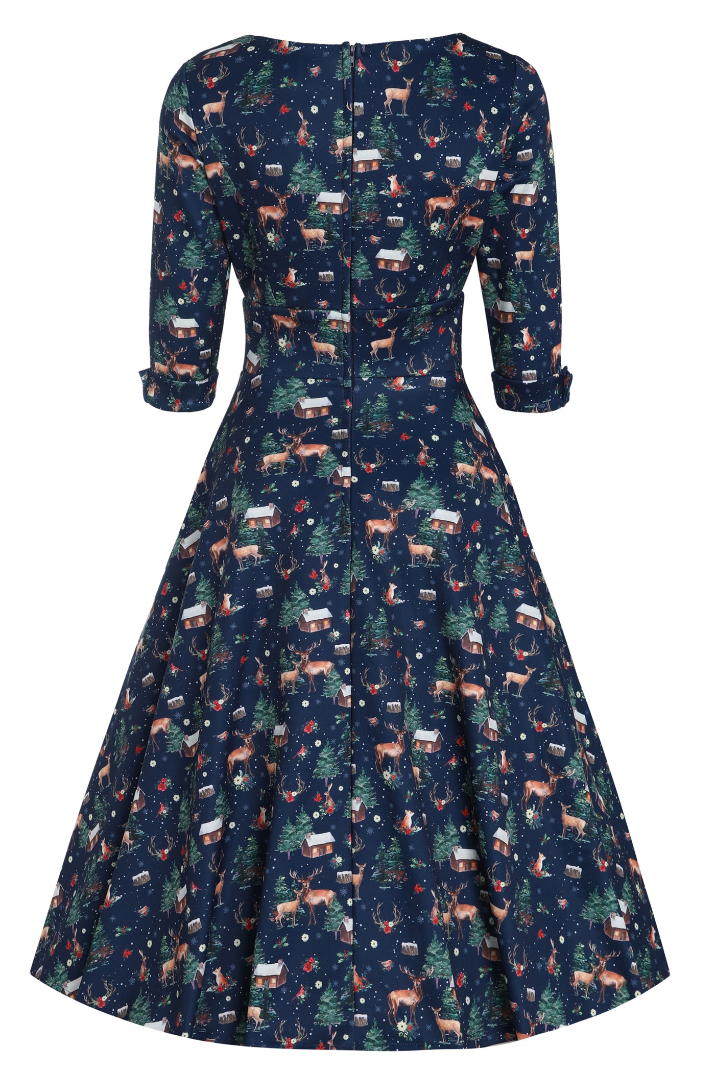 Scarlette Woodland Winter Cabin Dress