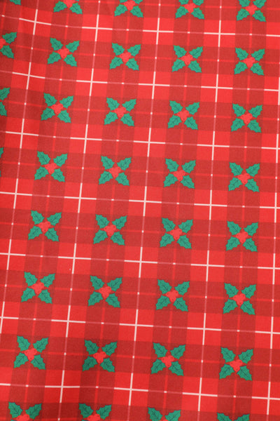 Scarlette Mistletoe Plaid Midi Dress