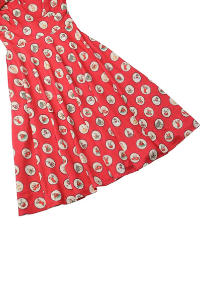 Scarlette Vintage Christmas Midi Dress