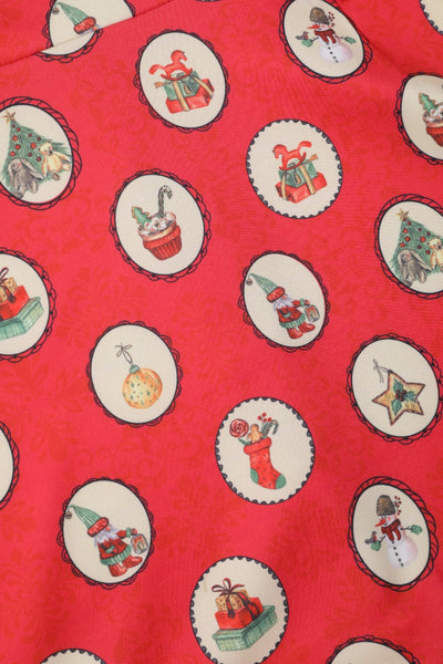 Scarlette Vintage Christmas Midi Dress