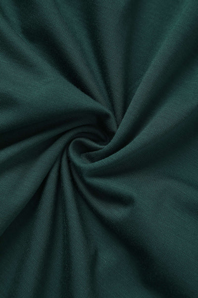 Beatrix Vintage Inspired Long Sleeves Dress in Green