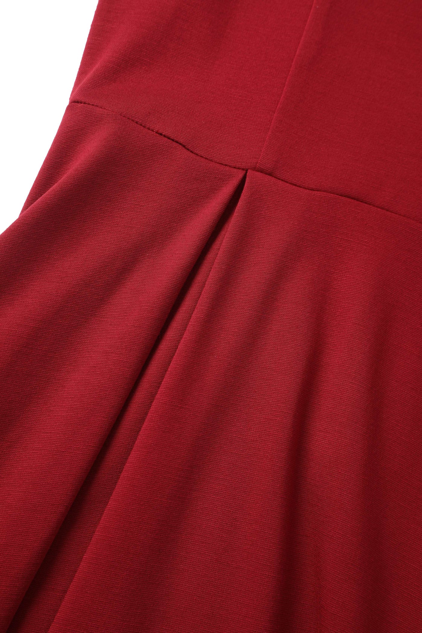 Beatrix Vintage Inspired Long Sleeves Dress in Burgundy