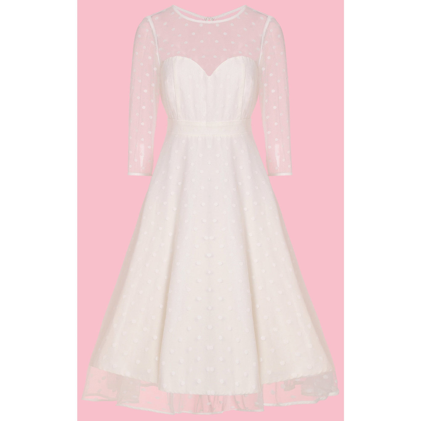 Madeline Polka Dot Mesh Bridal Dress