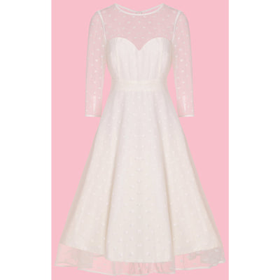 Madeline Polka Dot Mesh Bridal Dress
