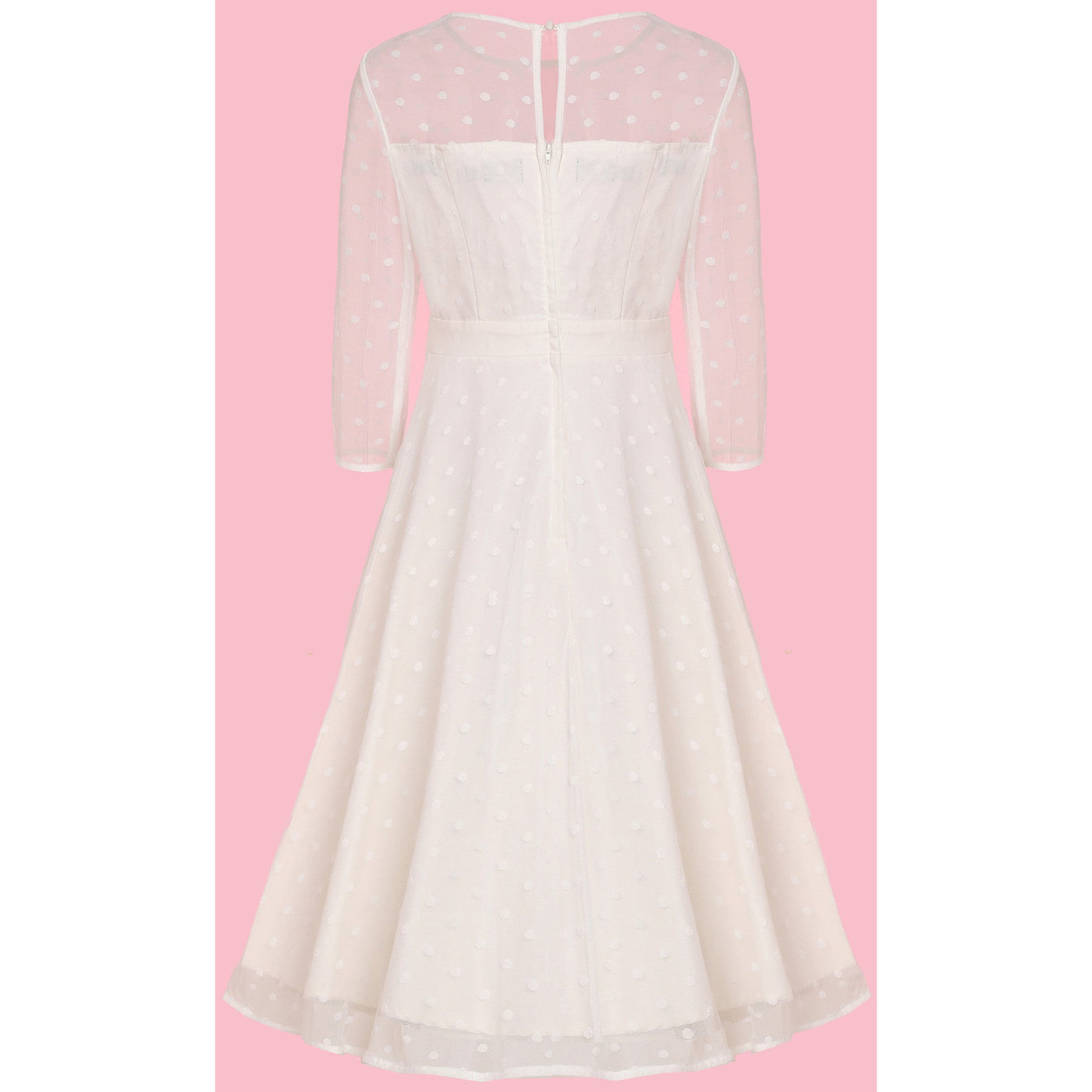 Madeline Polka Dot Mesh Bridal Dress