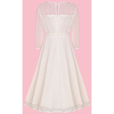 Madeline Polka Dot Mesh Bridal Dress