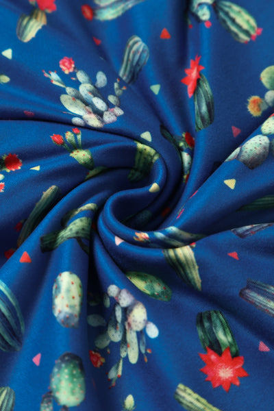 Matilda Cactus Blue Wrap Dress