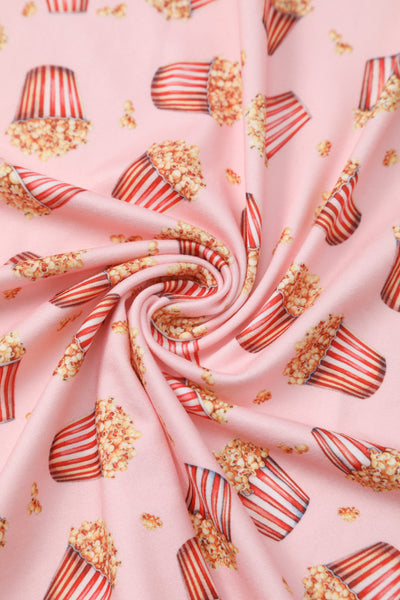Matilda Light Pink Popcorn Print Wrap Dress