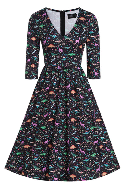 PRE ORDER Billie Dinosaur & Rainbow Long Sleeved Dress