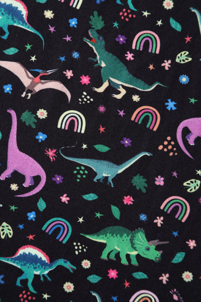 PRE ORDER Billie Dinosaur & Rainbow Long Sleeved Dress