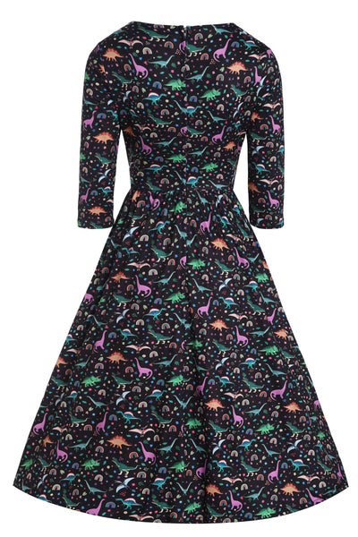 PRE ORDER Billie Dinosaur & Rainbow Long Sleeved Dress