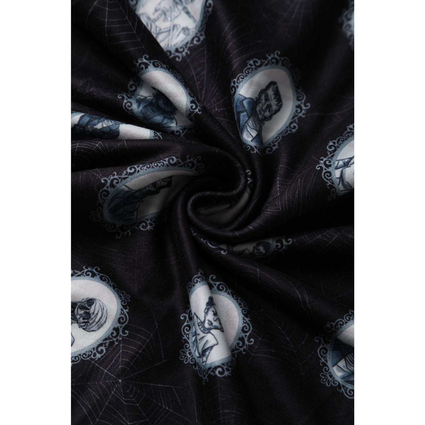 Billie Long Sleeved Black Frankenstein Print Dress
