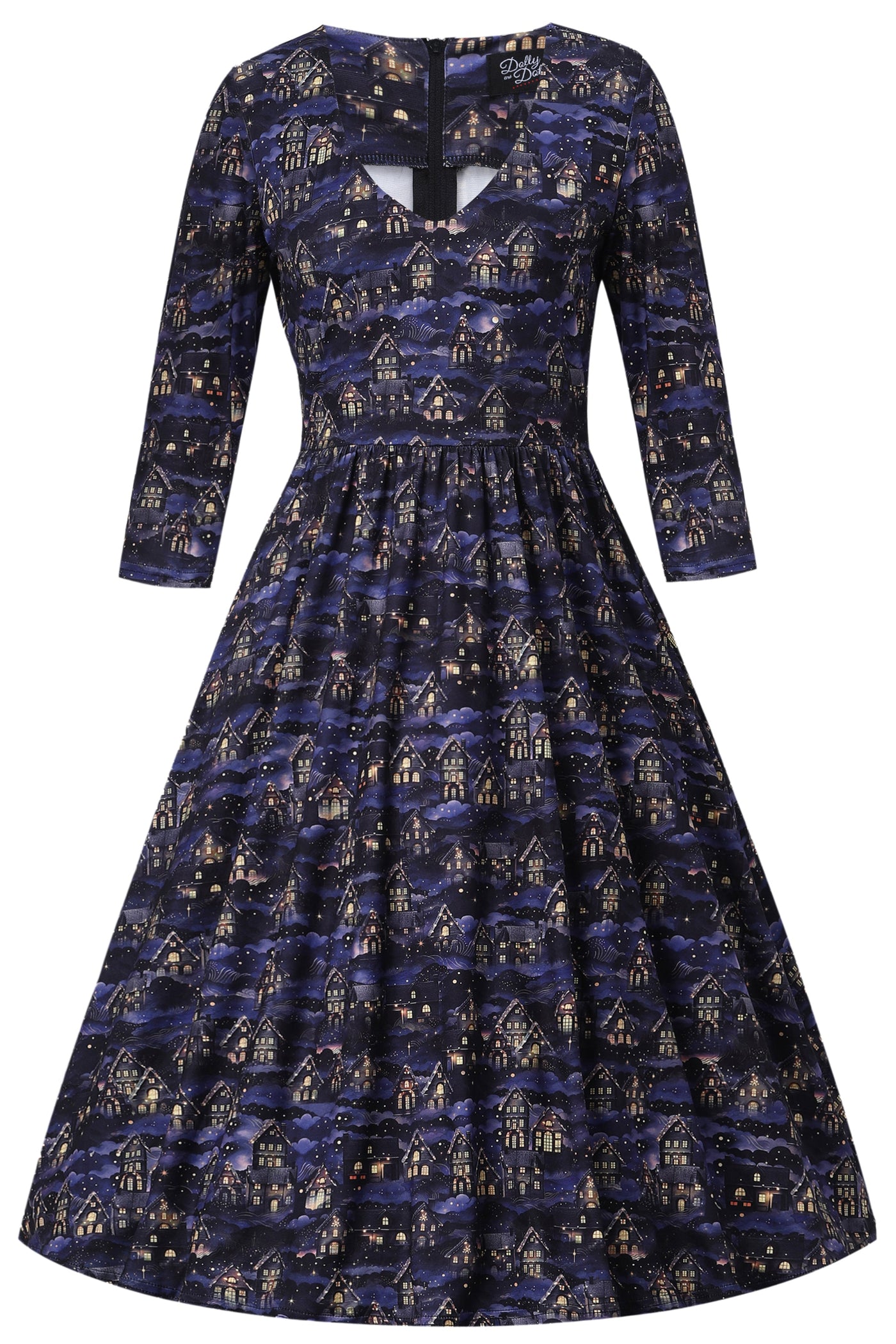 Billie Purple Christmas Village