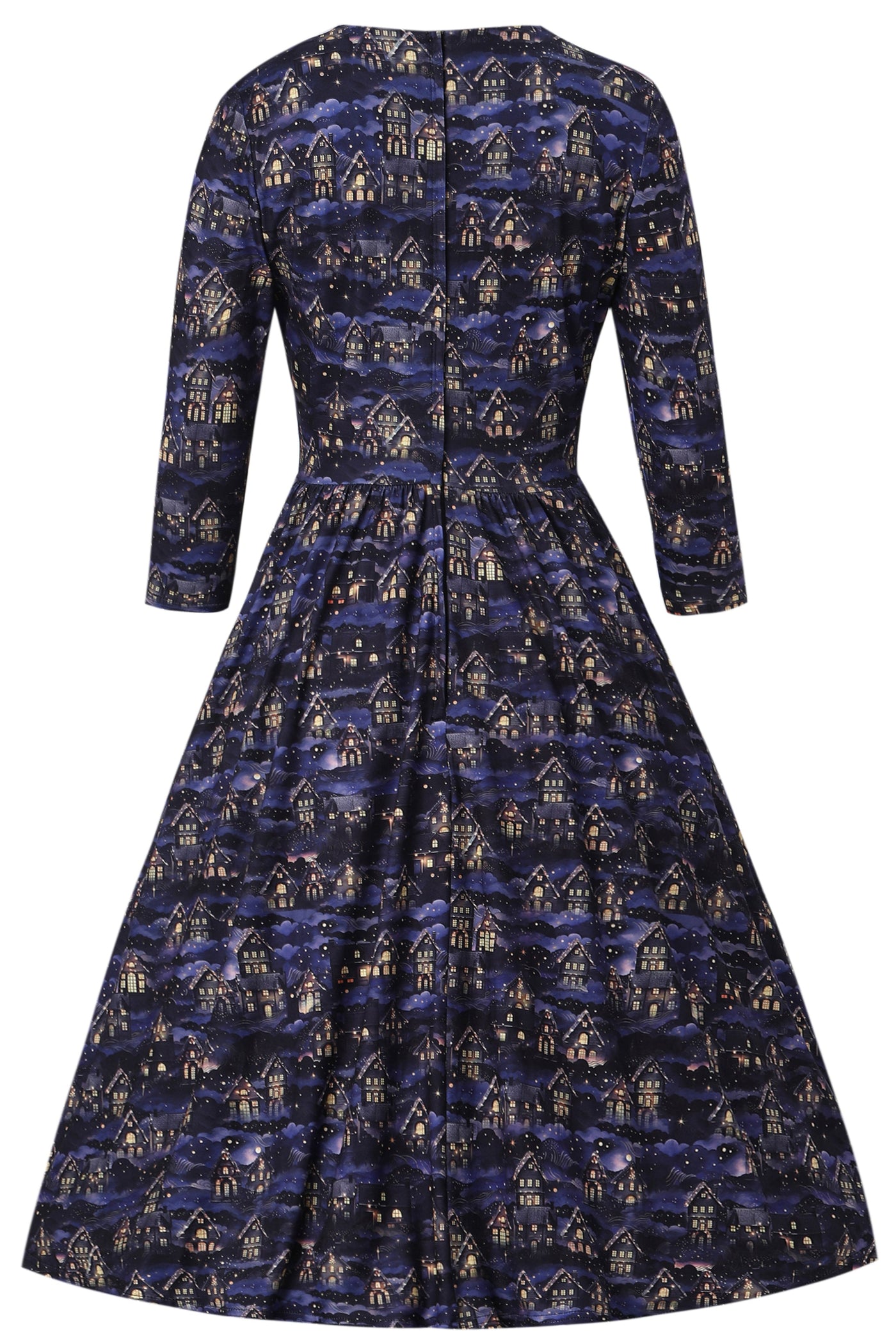 Billie Purple Christmas Village