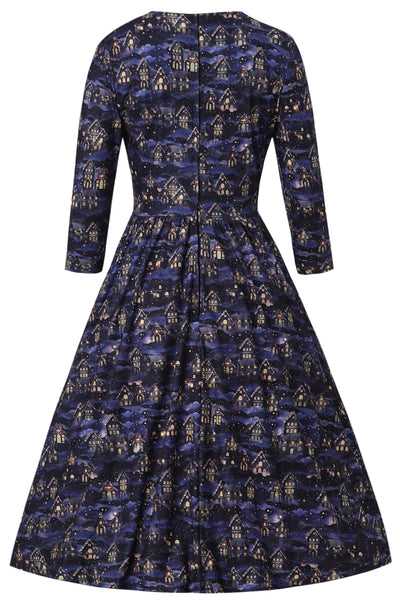 Billie Purple Christmas Village