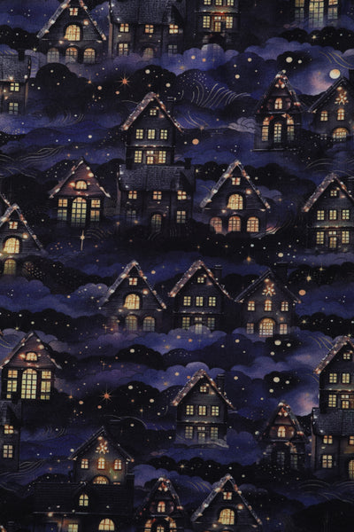 Billie Purple Christmas Village