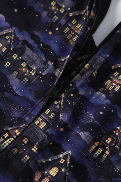 Billie Purple Christmas Village