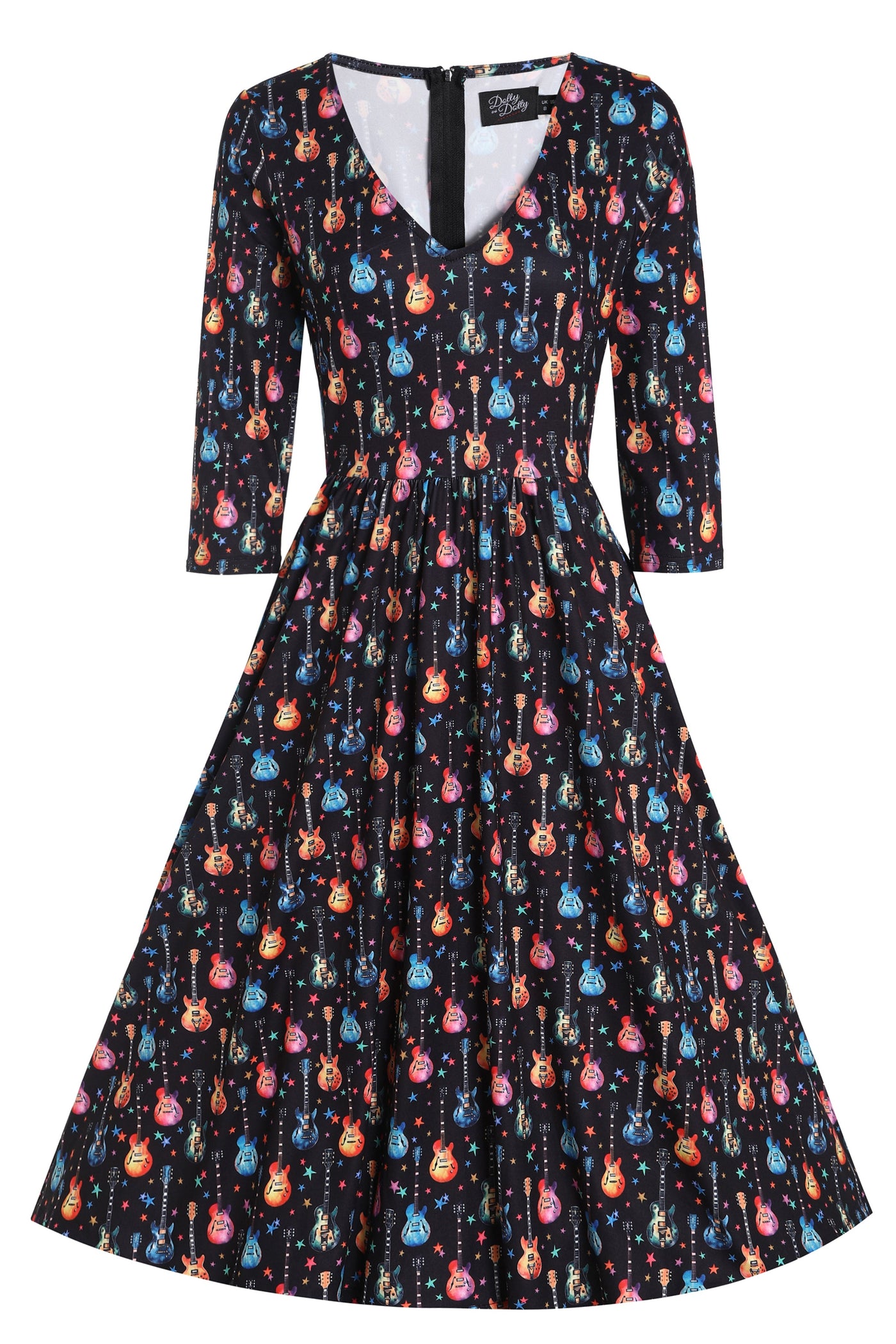 PRE ORDER Billie Rockstar Black Long Sleeved Dress
