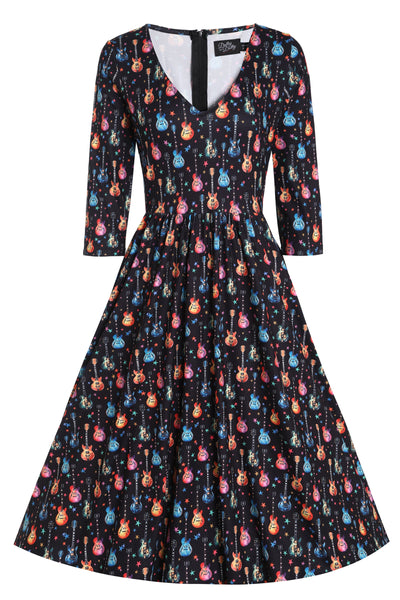 PRE ORDER Billie Rockstar Black Long Sleeved Dress