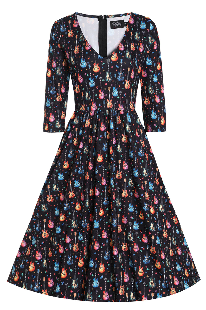 PRE ORDER Billie Rockstar Black Long Sleeved Dress