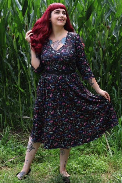 PRE ORDER Billie Black Dinosaur Fossil Dress