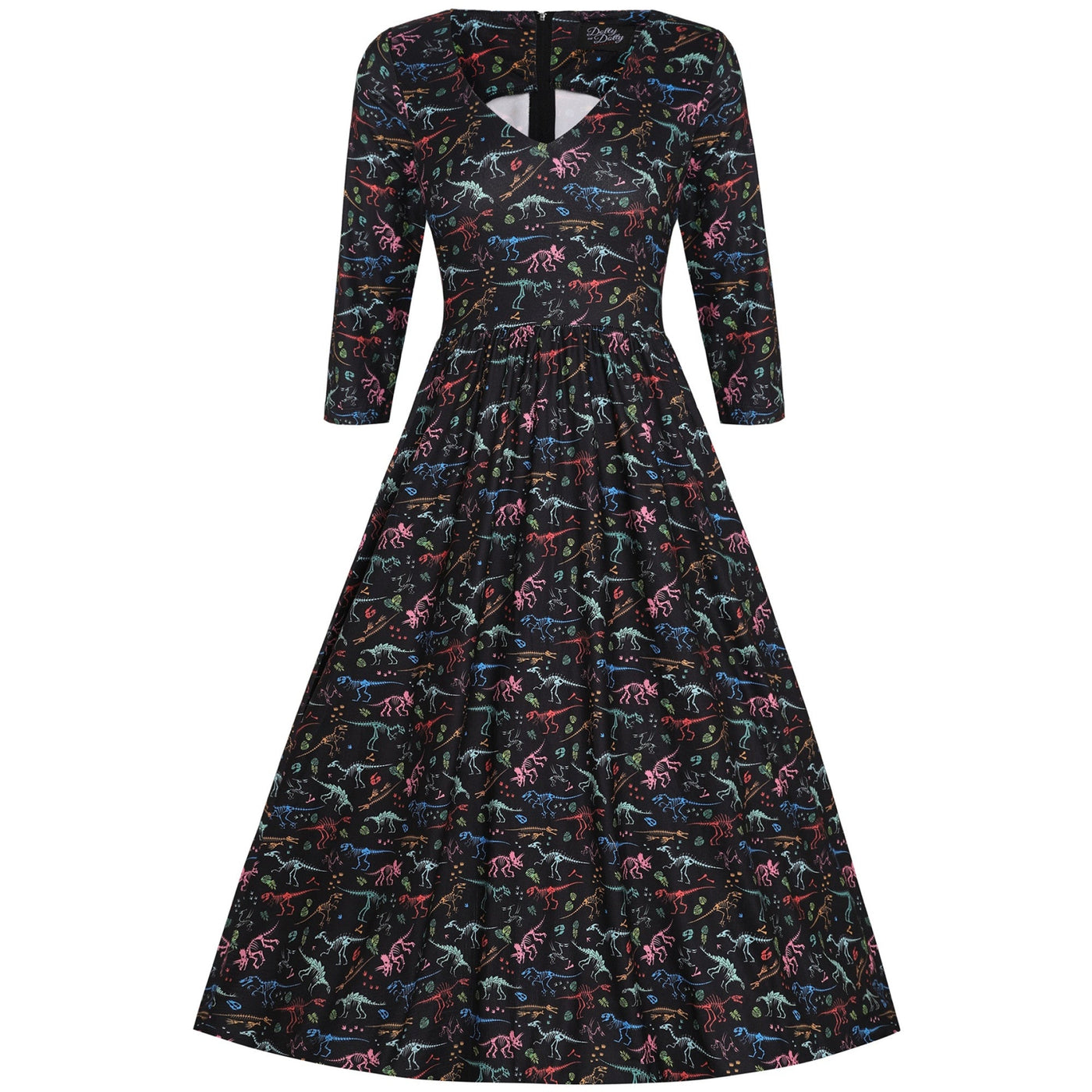 PRE ORDER Billie Black Dinosaur Fossil Dress