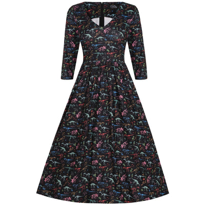 PRE ORDER Billie Black Dinosaur Fossil Dress