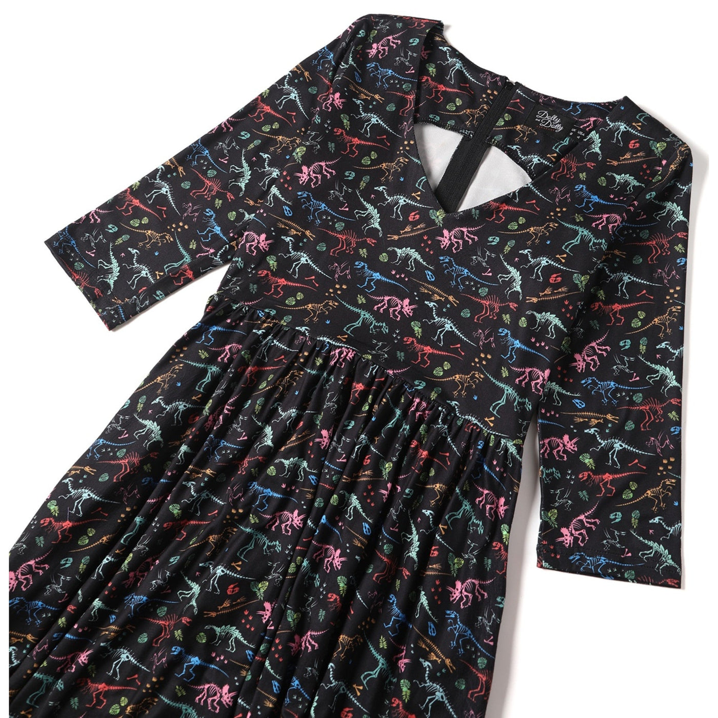 PRE ORDER Billie Black Dinosaur Fossil Dress