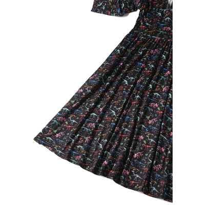 PRE ORDER Billie Black Dinosaur Fossil Dress