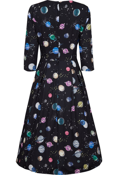 PRE ORDER Billie Comfortable Knit Dress in Black Space