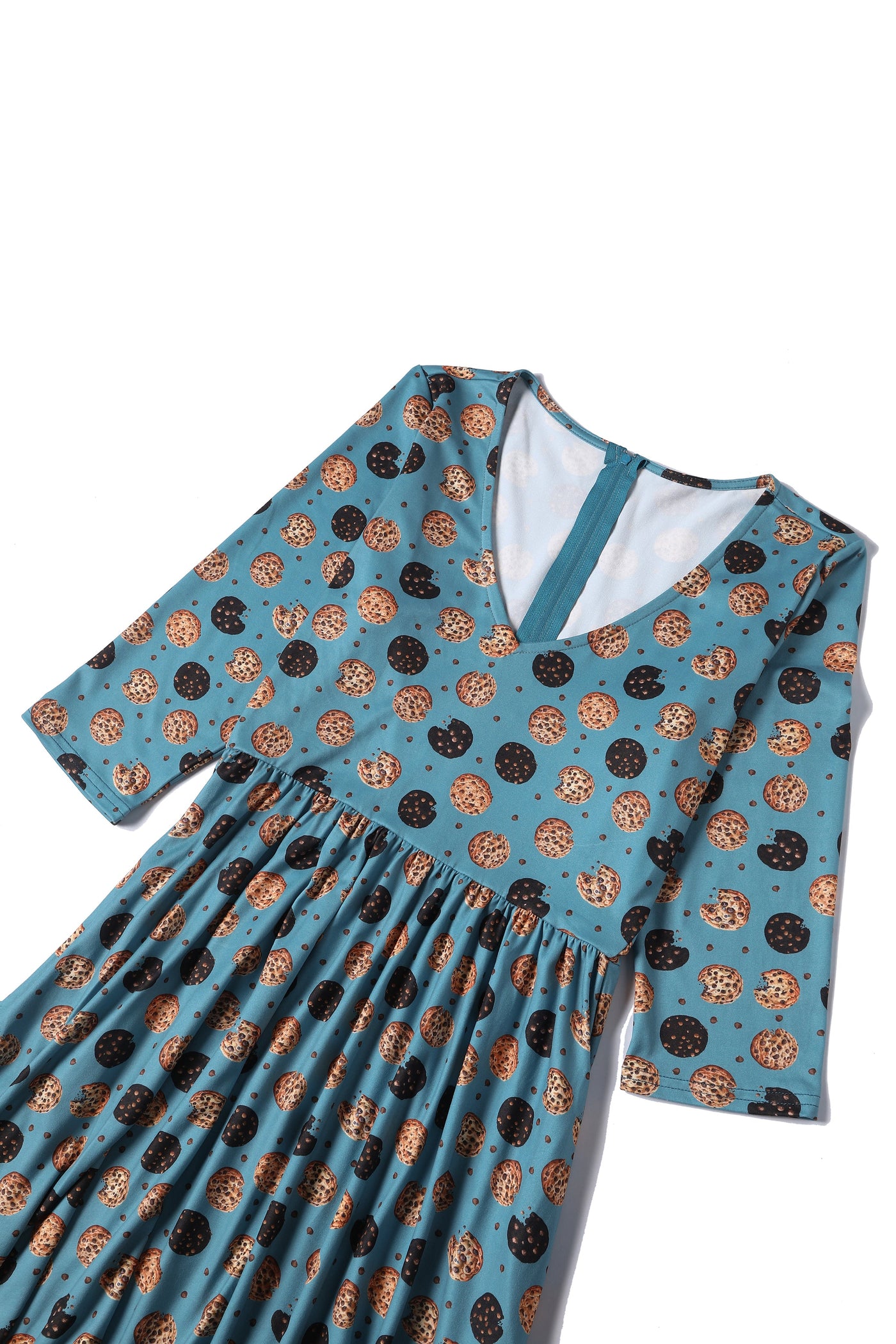 PRE ORDER Billie Cookie Blue Long Sleeved Dress